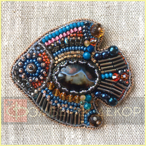 Брошь РЫБКА - АНГЕЛ