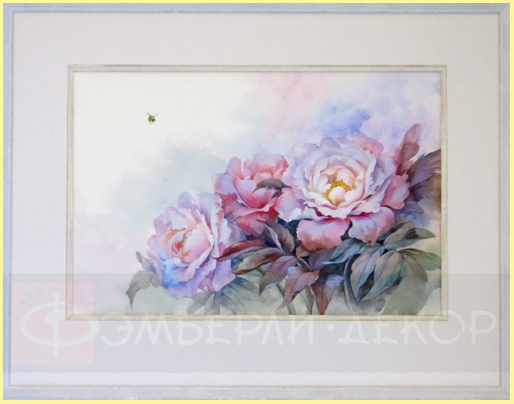 Акварель ПИОНЫ