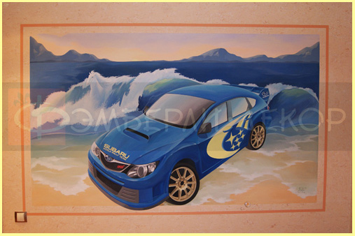 Роспись детской SUBARU