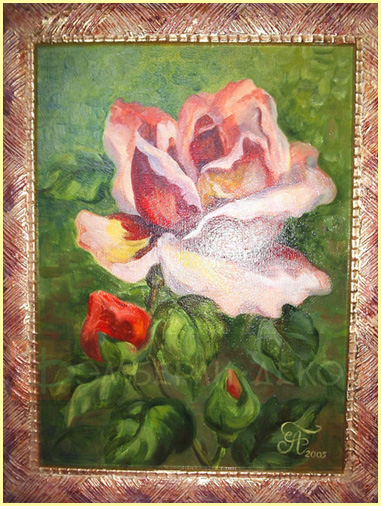 Живопись маслом РОЗА
