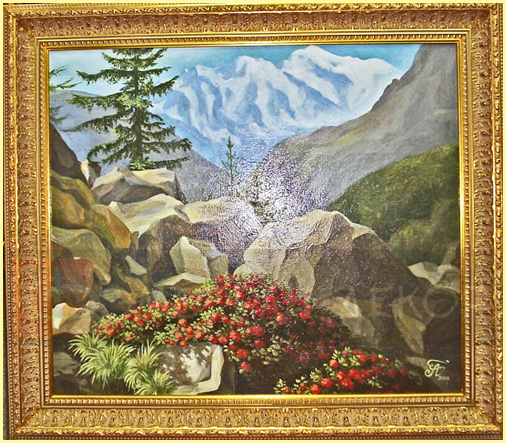 Живопись маслом ЦВЕТУЩИЕ ГОРЫ
