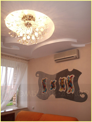 Рельеф АБСТРАКТНАЯ КОМПОЗИЦИЯ со светильниками