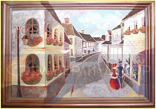 Живопись по стеклу ФЛЁР ЛЮБВИ