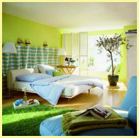 зелёный - интерьер