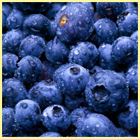 синий - черника