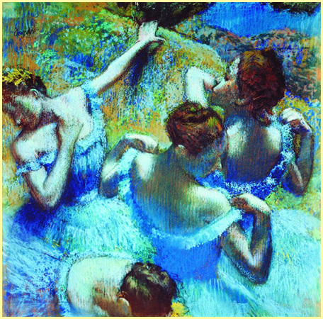 Э. Дега. Голубые танцовщицы. 1898