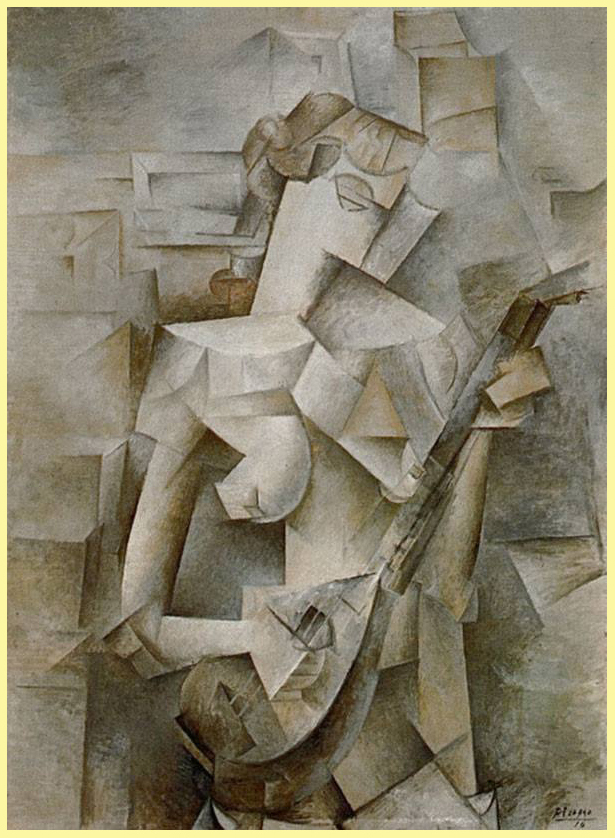 П. Пикассо. Девушка с мандолиной. 1910