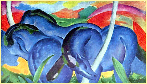 Ф. Марк. Большие синие лошади. 1911