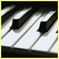 чёрный - клавиши