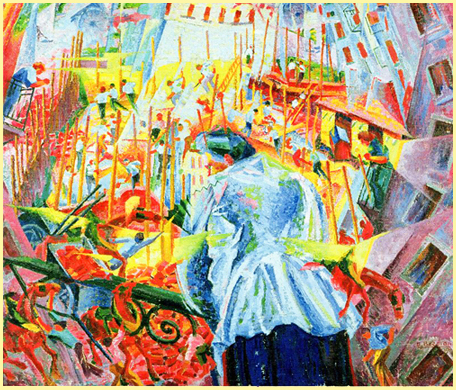  У. Боччони. Улица входит в дом. 1911