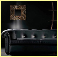 чёрный - интерьер