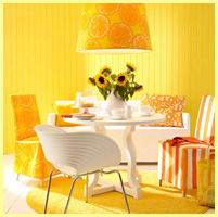 жёлтый - интерьер